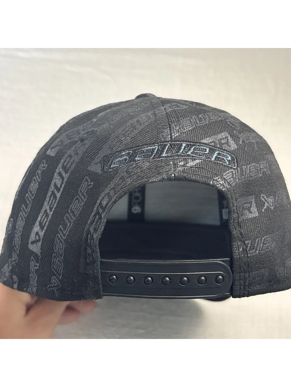 Bauer New Era 9Forty Full Print Adult Size Snapback-Black